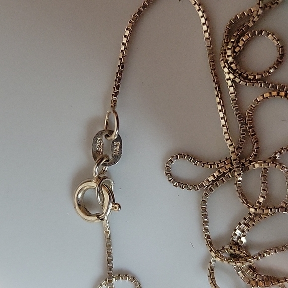 Aqua chacedony and pearl necklace and earring set- sterling silver - Picture 3 of 5